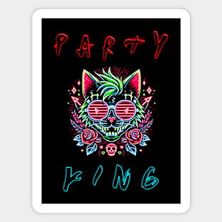 Party King - Neon Cat V2 Magnet